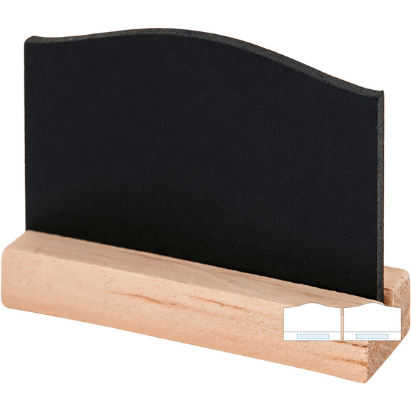Mini Slates with Black Wood Base